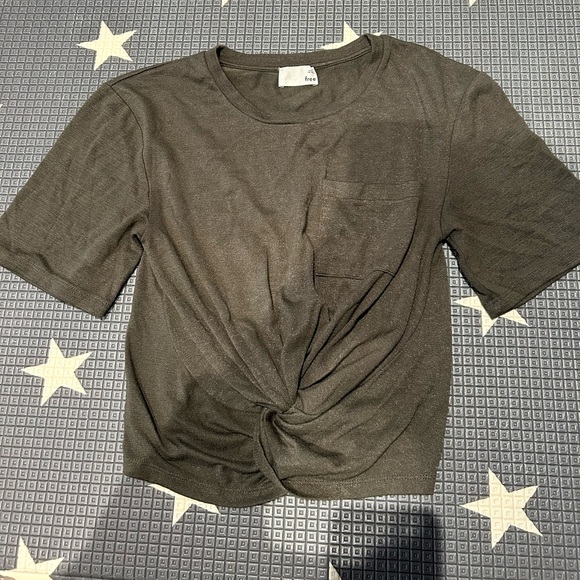 Wilfred free knot cropped t shirt - Picture 2 of 4